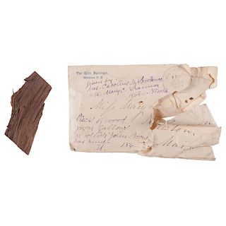 Mary Shannon, Boston Abolitionist and Women's Rights Activist, Collection Featuring Photos, Letter, and Wood from John Brown's Gallows