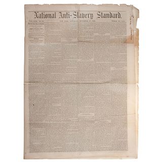 Lincoln's Emancipation Proclamation Printed in National Anti-Slavery Standard