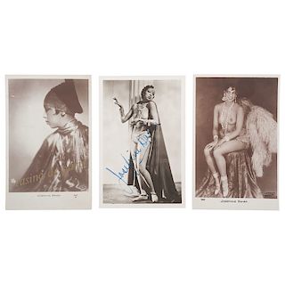 Josephine Baker Photograph and Real Photo Postcard Collection, Featuring an Autographed Real Photo Postcard