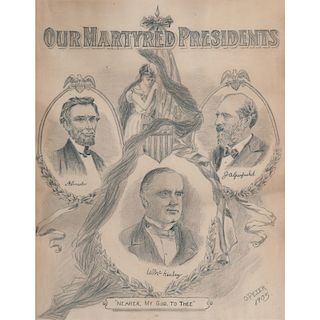 Our Martyred Presidents, Pencil on Paper, 1905