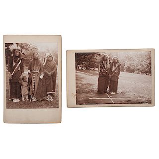 Cabinet Cards of Sioux Indians by Enno Meyer, Cincinnati, OH