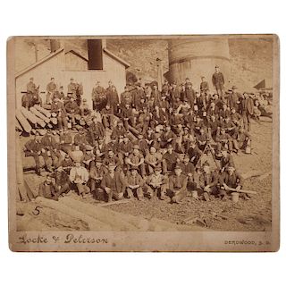 Cambria, Wyoming Miners, Imperial Photograph by Locke & Peterson