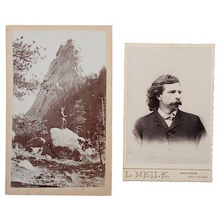 Colorado Photographer "Buckskin Joe"  Sturtevant, Two Photographs Incl. One of his Earliest Known Portraits
