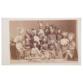 West Coast First Nations in Ottawa, Rare CDV by James Inglis, Montreal