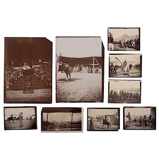 Fine Grouping of Photographs of Buffalo Bill's Wild West Show in France, 1905