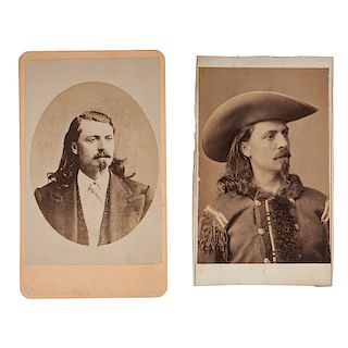 William F. "Buffalo Bill" Cody, Pair of CDVs