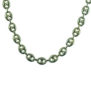 14 Karat Italian Gucci Link Necklace.