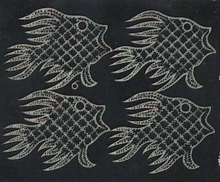 M.C Escher Plane-filling Motif with Fish and Bird