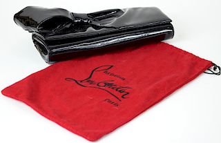 Christian Louboutin Patent Leather Bow Clutch