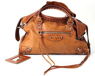 Balenciaga Distressed Leather Classic City Bag