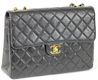 Chanel Quilted Jumbo Classic Single Flap Purse