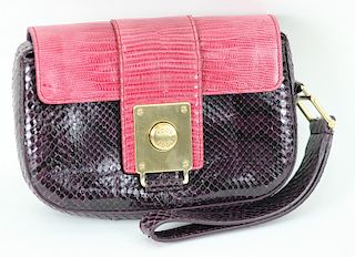 Tod’s Python Fleur Pochette Mini Handbag Purse