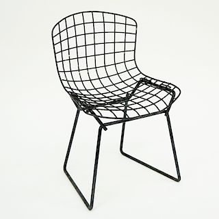 Mid Century Modern Knoll Bertoia Childs Side Chair. Some rubbing and rust to surface. Measures 20" 