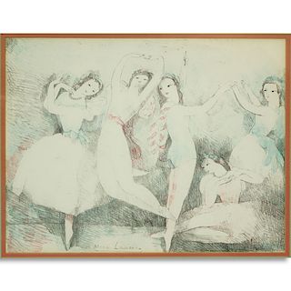 Marie Laurencin, French (1883-1956) Lithograph in Color, Les Fete de la Danse, Signed in the Plate.