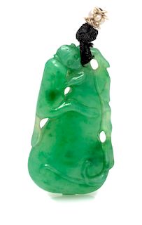 A Carved Jade Pendant,