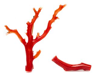 A Collection of Coral Branch Brooches, 16.70 dwts.