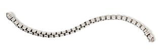 A Sterling Silver 'Box Chain' Bracelet, David Yurman, 33.10 dwts.