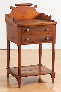 Pennsylvania cherry two-drawer stand