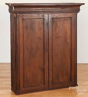 Pennsylvania Chippendale mahogany bookcase top