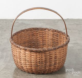 Split oak gathering basket
