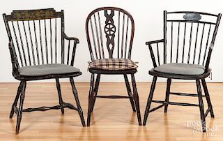 Three miscellaneous chairs