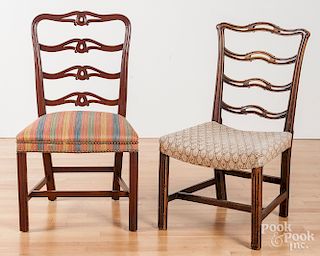Chippendale mahogany ribbonback dining chair
