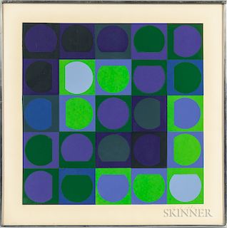 Victor Vasarely (Hungarian/French, 1906-1997)  Zaphir