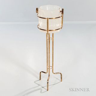 Georges Briard Ice Bucket with Brass Stand