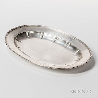Arthur Stone Sterling Silver Oval Tray
