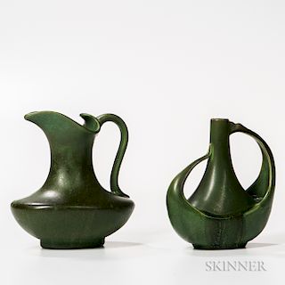 Hampshire Pottery Pitcher and Vase