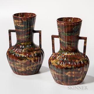Pair of Peters & Reed Pottery Vases