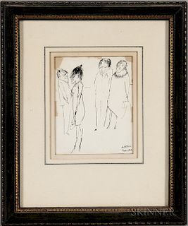 Zwi Milshtein (Israeli, b. 1934)  Four Figures