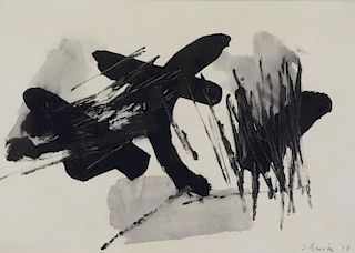 BROOKS, James. Ink on Paper. Untitled, 1958.