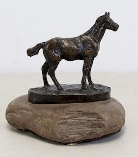 RUSSELL, Charles Marion. Bronze. "Mustang".