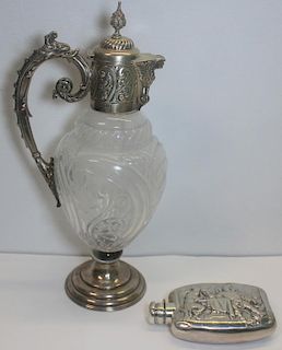 SILVER. Assorted Decorative Silver Grouping.