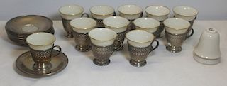 STERLING. (12) Tiffany & Co Demitasse Cups &