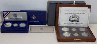 COINS. (2) US Gold and Silver Proof Sets.