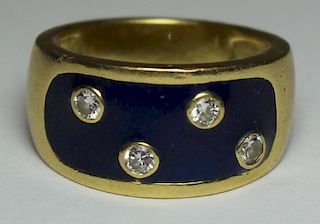 JEWELRY. Signed Italian 18kt Gold, Enamel, and