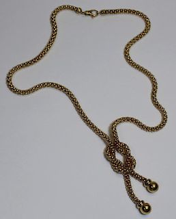 JEWELRY. Italian 18kt Gold Necklace.
