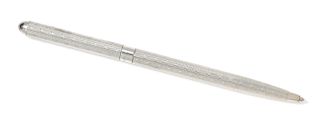 A Sterling Silver Ball Point Pen, Tiffany & Co., Germany, 9.30 dwts.