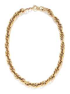 A 14 Karat Yellow Gold Prince of Wales Chain Necklace, 40.10 dwts.