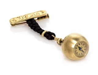 A 14 Karat Yellow Gold Lapel Watch, Carl Bucherer, 7.80 dwts.