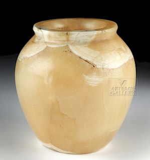 Impressive Egyptian Alabaster Vessel, ex-Bonhams
