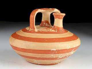 Published Mycenaean Pottery Bichrome Stirrup Jar