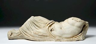 Large Roman Marble Sculpture Reclining Male - River God