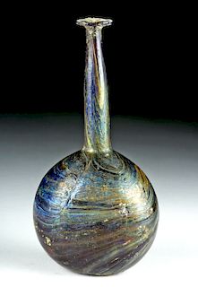 Stunning Roman Marbled Glass Sprinkler Flask