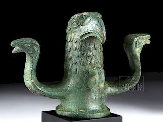Roman Bronze Chariot Fitting - Eagle & Snakes