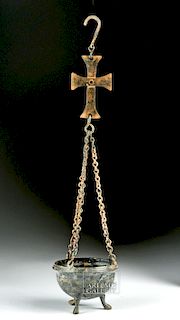 Byzantine Bronze Hanging Incense Thurible