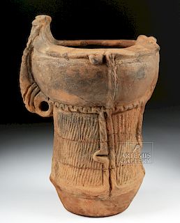 Large Ancient Japanese Jomon Pottery Jar w/ TL Test