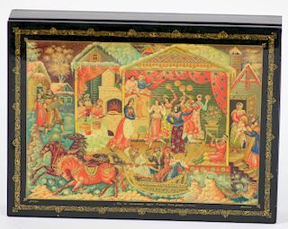 Large Russian Lacquer box